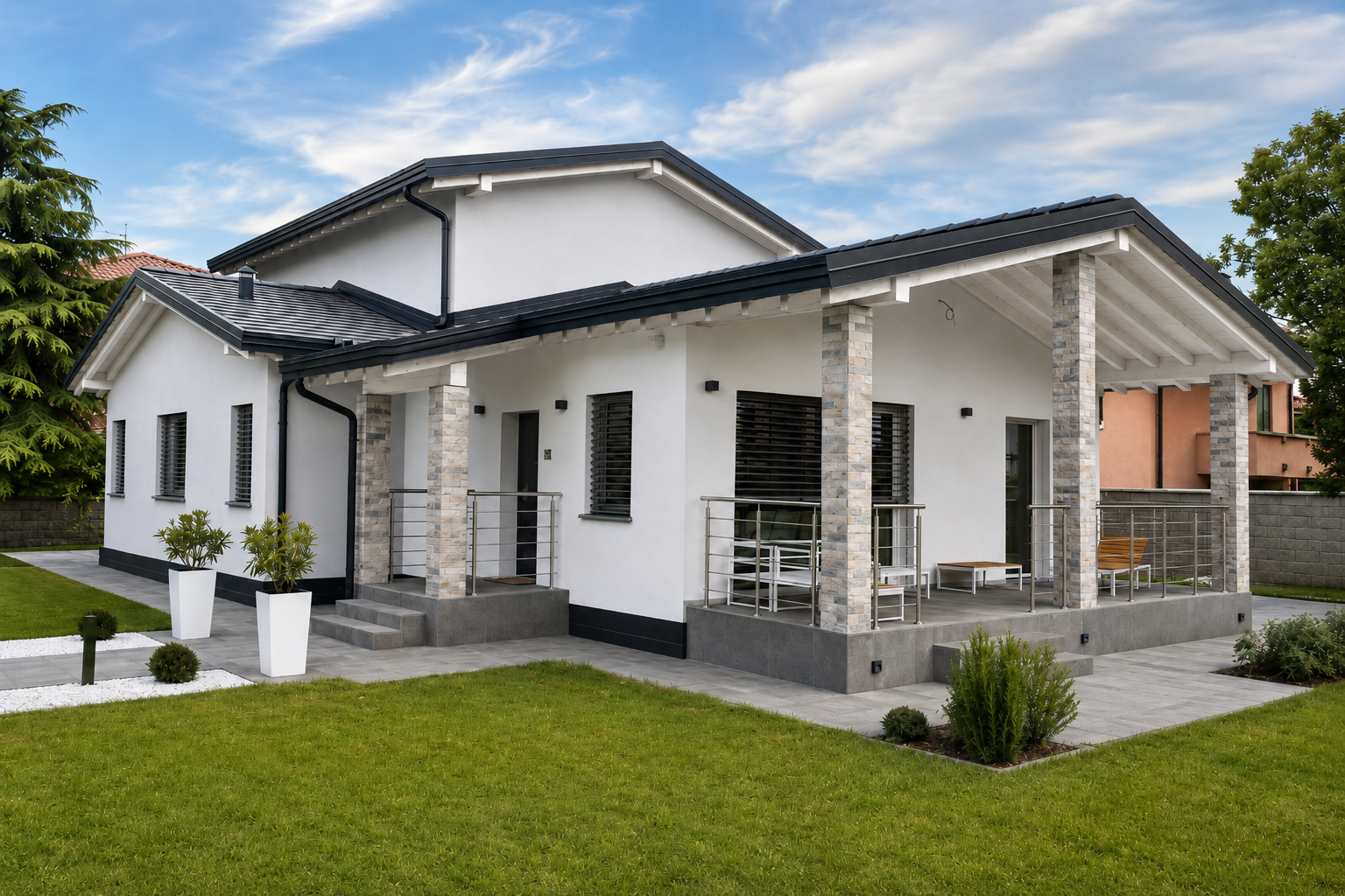 Facciata ventilata per una casa in legno: dettagli e controlli